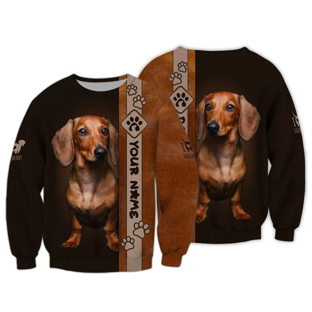 Custom Unisex Shirt Dachshund T-Shirt For Pet Lovers
