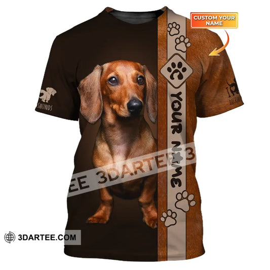 Custom Unisex Shirt Dachshund T-Shirt For Pet Lovers