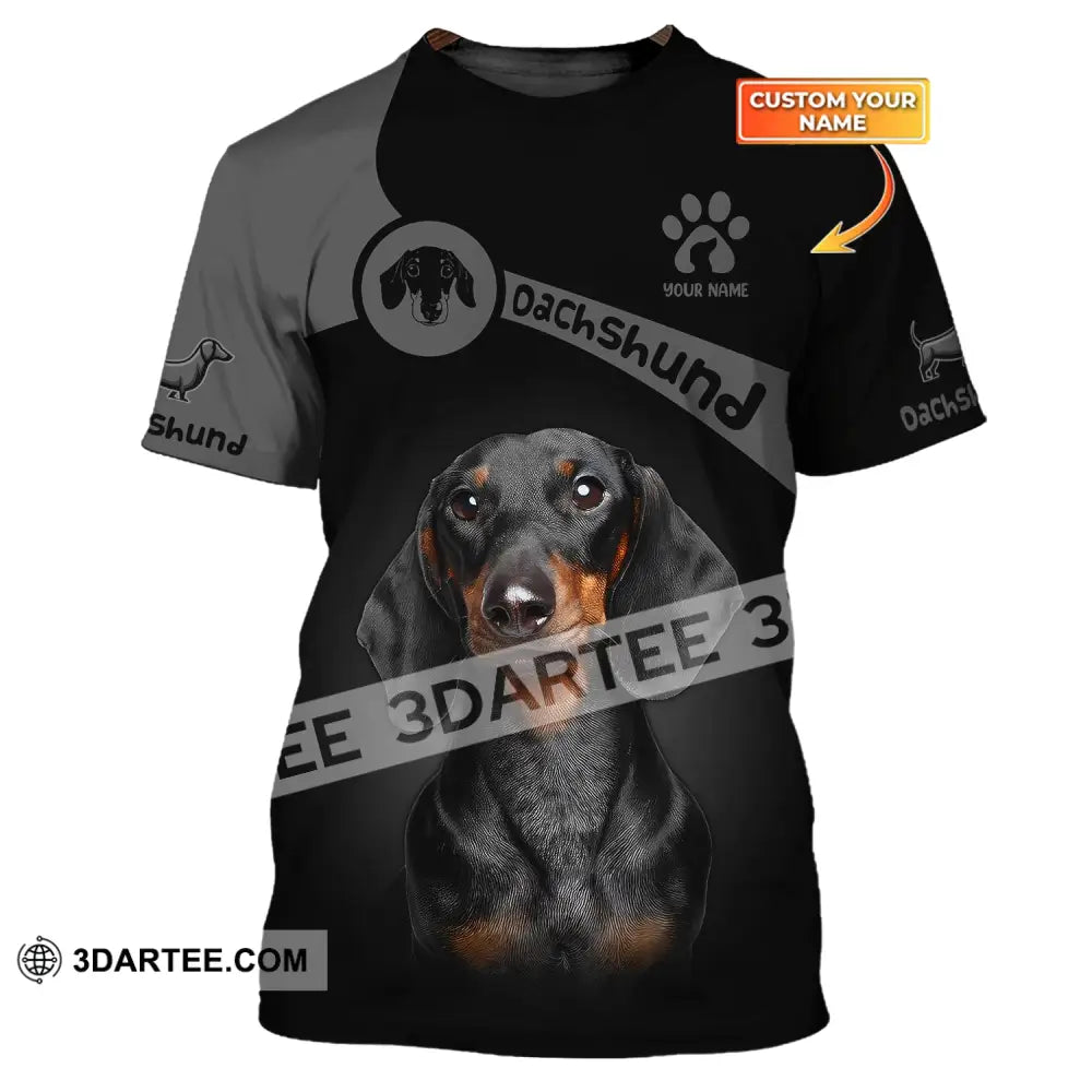 Custom Unisex Shirt Dachshund T-Shirt For Pet Lovers / S