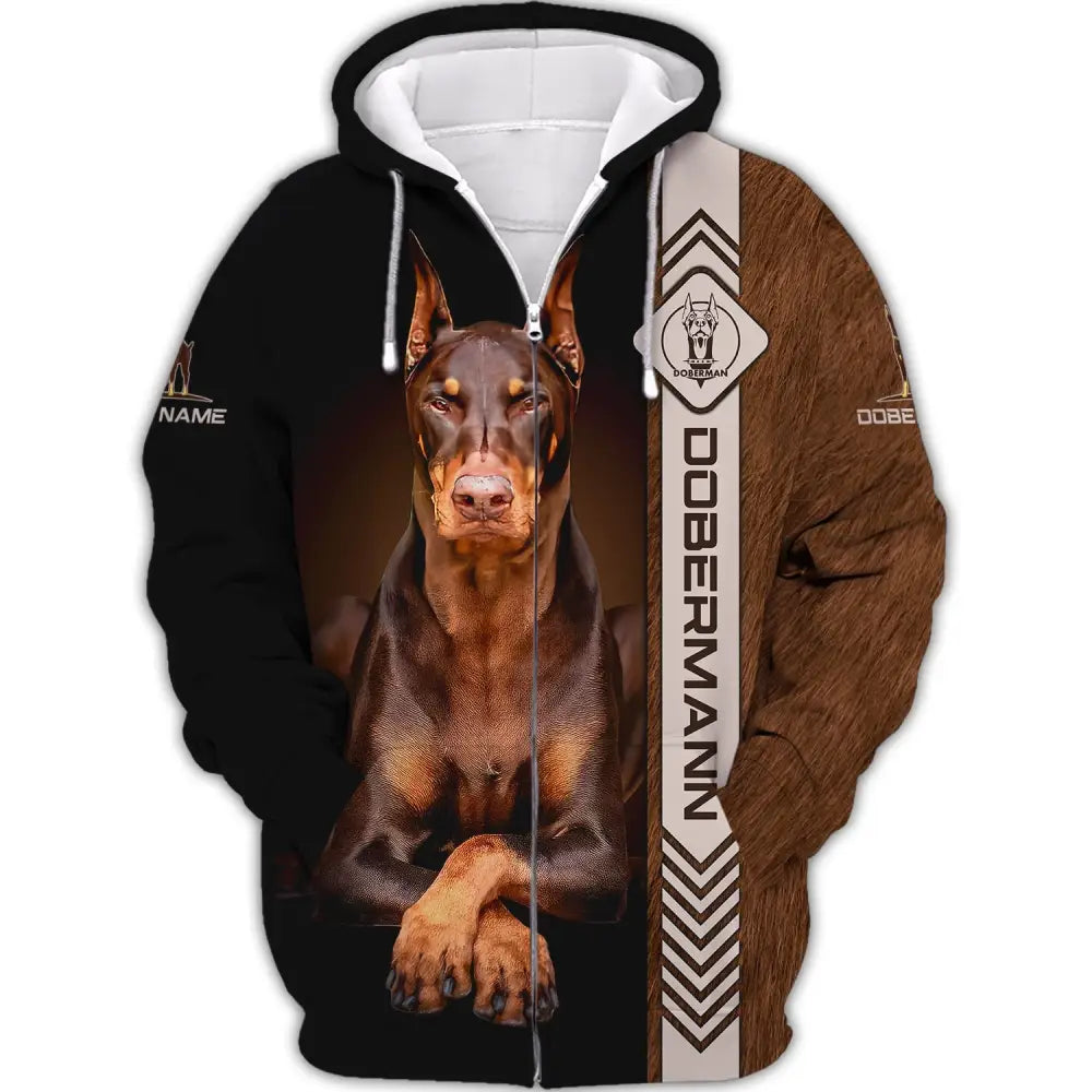 Custom Unisex Shirt Dobermann T-Shirt For Pet Lovers