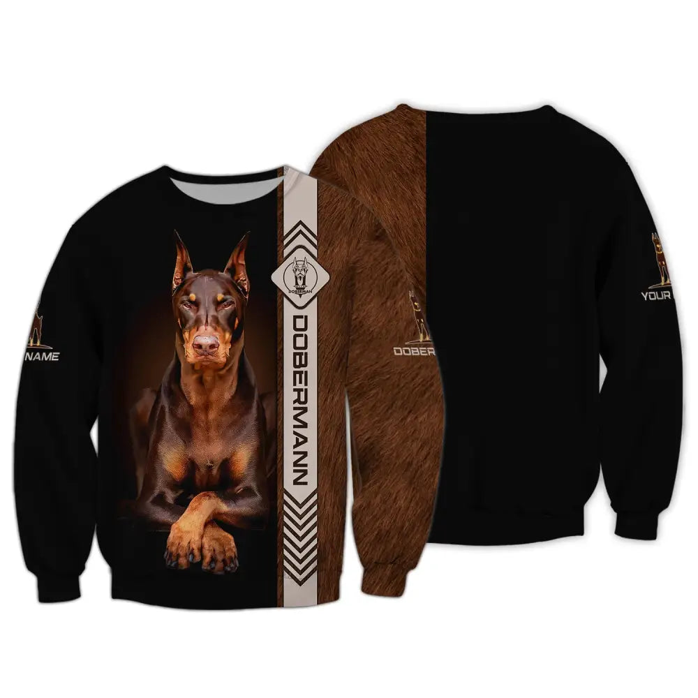 Custom Unisex Shirt Dobermann T-Shirt For Pet Lovers