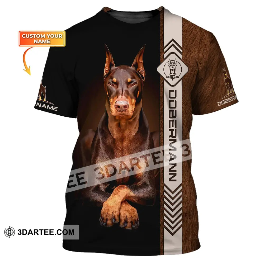 Custom Unisex Shirt Dobermann T-Shirt For Pet Lovers