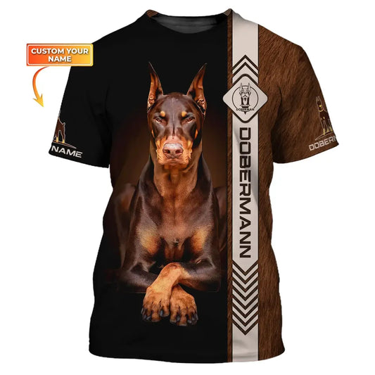 Custom Unisex Shirt Dobermann T-Shirt For Pet Lovers