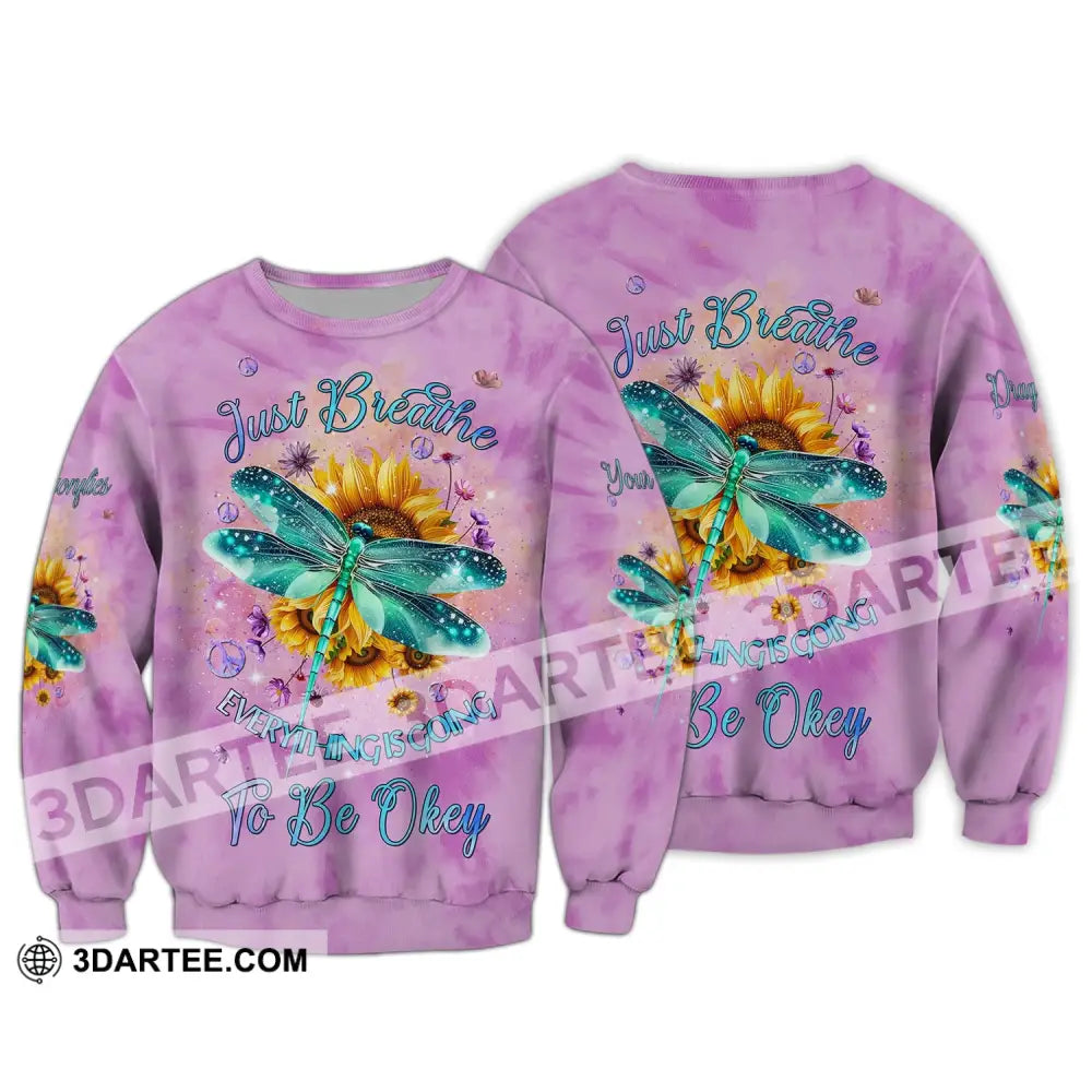 Custom Unisex Shirt Dragonflies Love And Peace In Loving Memory Apparel Long Sleeve / S T-Shirt