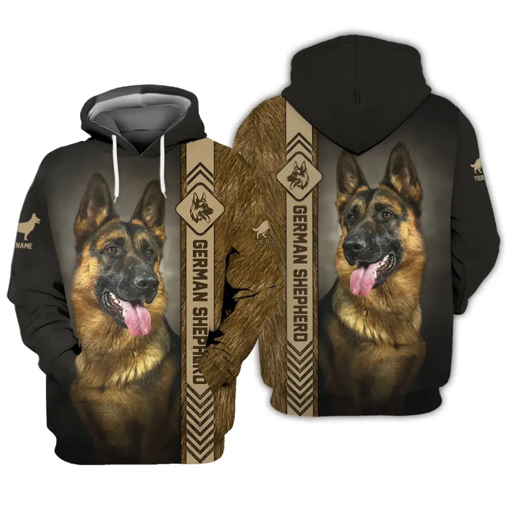 Custom Unisex Shirt German Shepherd T-Shirt For Pet Lovers Hoodie / S