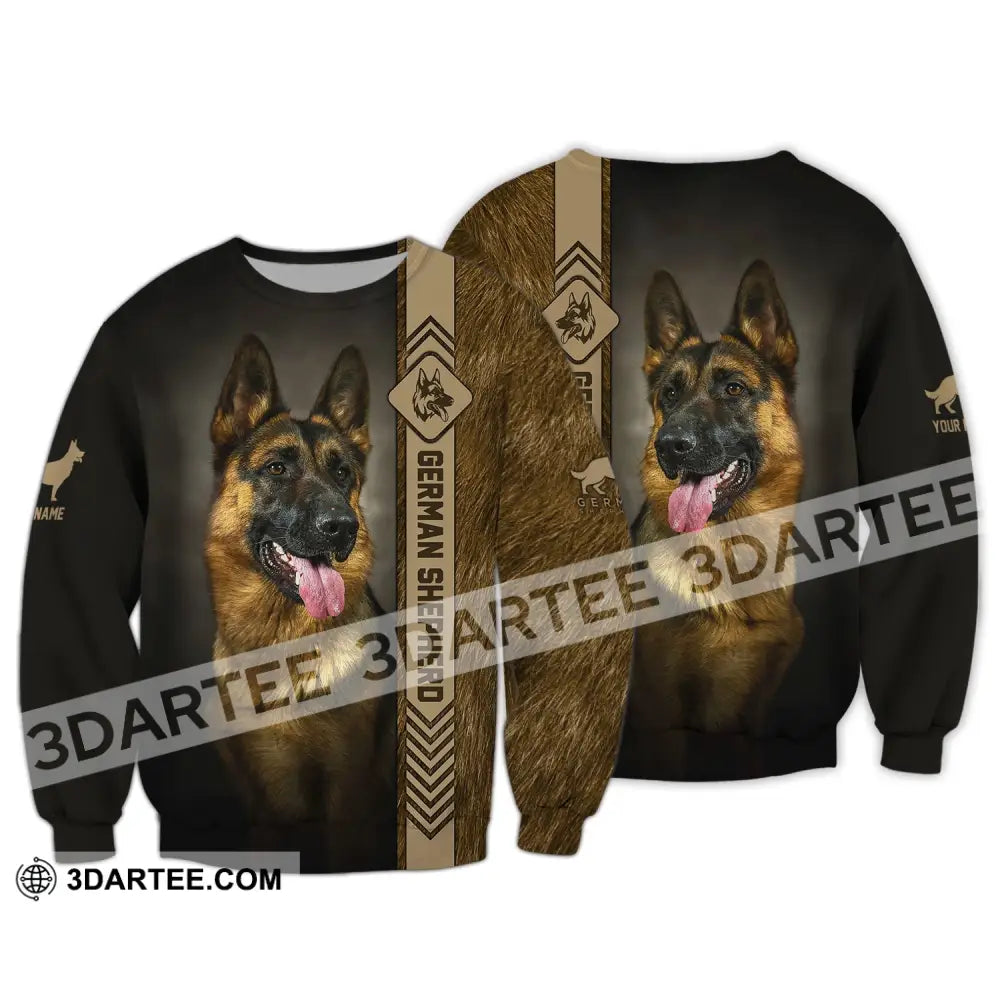 Custom Unisex Shirt German Shepherd T-Shirt For Pet Lovers Long Sleeve / S