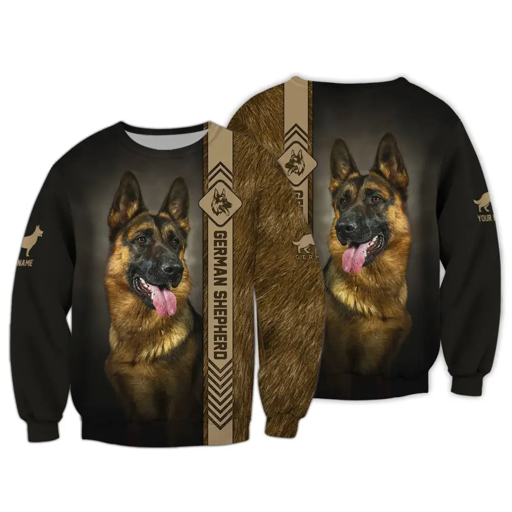 Custom Unisex Shirt German Shepherd T-Shirt For Pet Lovers Long Sleeve / S