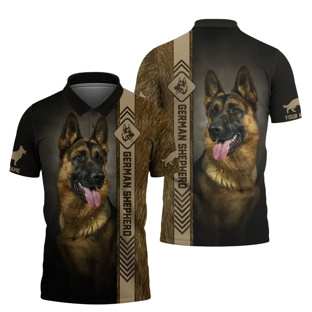 Custom Unisex Shirt German Shepherd T-Shirt For Pet Lovers Polo / S