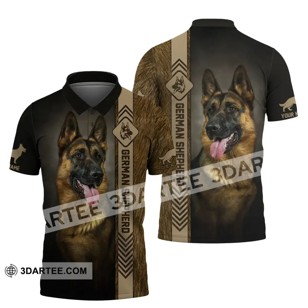 Custom Unisex Shirt German Shepherd T-Shirt For Pet Lovers Polo / S