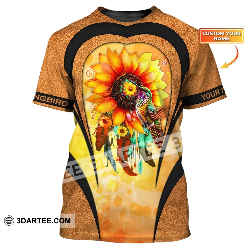 Custom Unisex Shirt Hippie Life Sunflower Whisper Words Of Wisdom T-Shirt / S