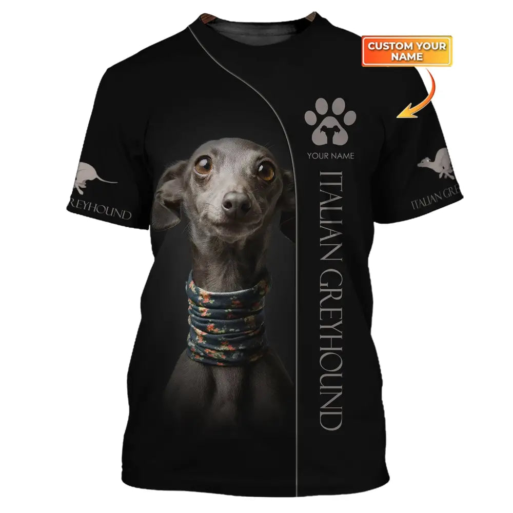 Custom Unisex Shirt Italian Greyhound T-Shirt For Pet Lovers / S
