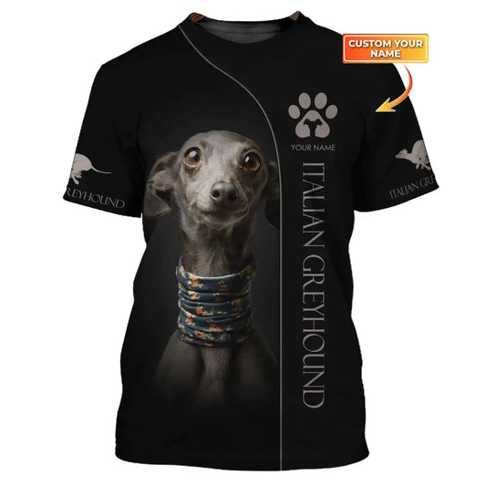 Custom Unisex Shirt Italian Greyhound T-Shirt For Pet Lovers / S