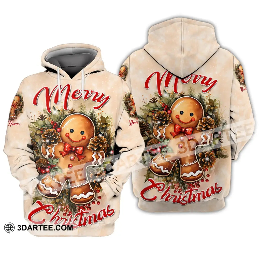 Custom Unisex Shirt Merry Christmas Ginger Hoodie For / S T-Shirt