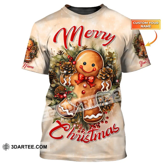 Custom Unisex Shirt Merry Christmas Ginger Hoodie For T-Shirt / S