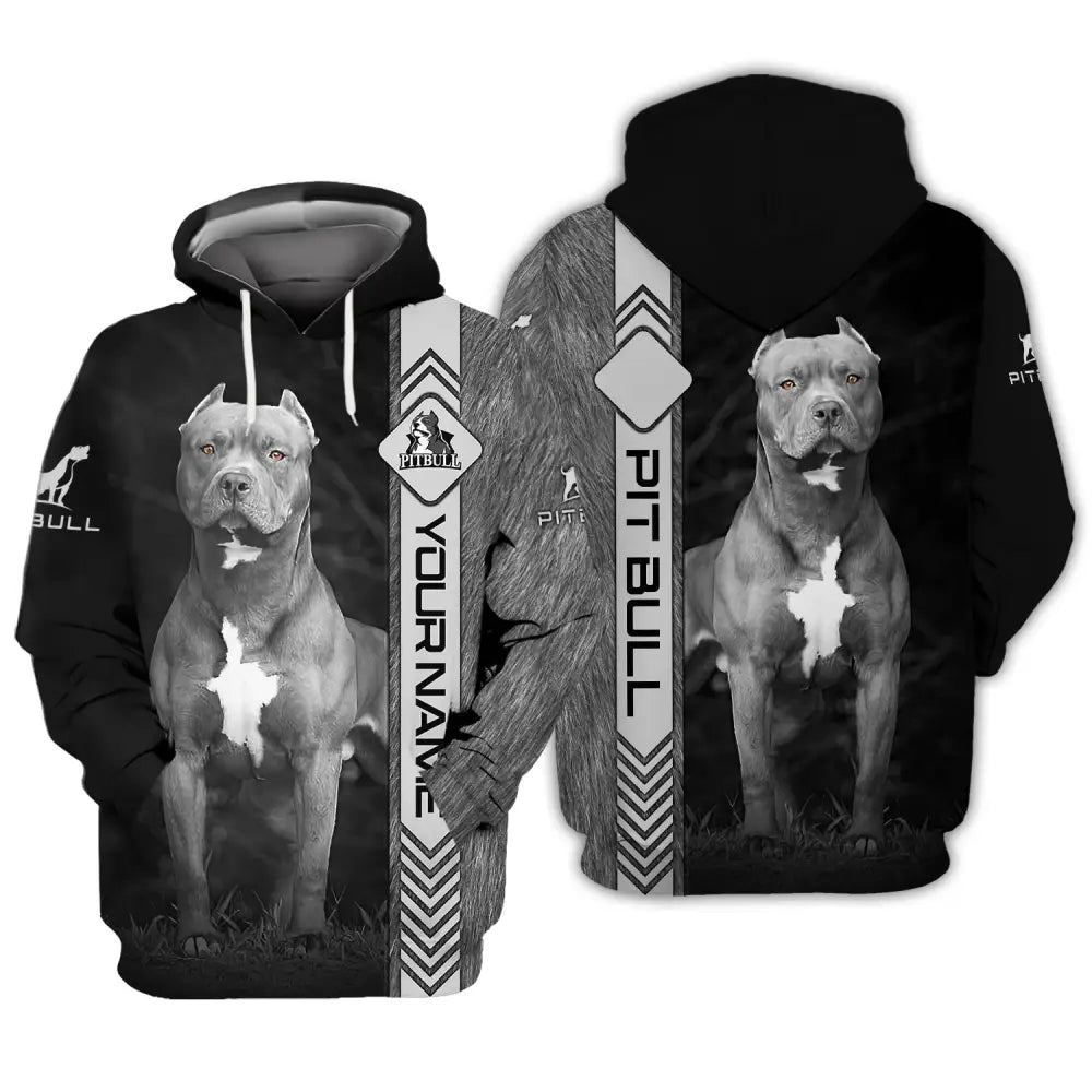 Custom Unisex Shirt Pit Bull T-Shirt For Pet Lovers Hoodie / S