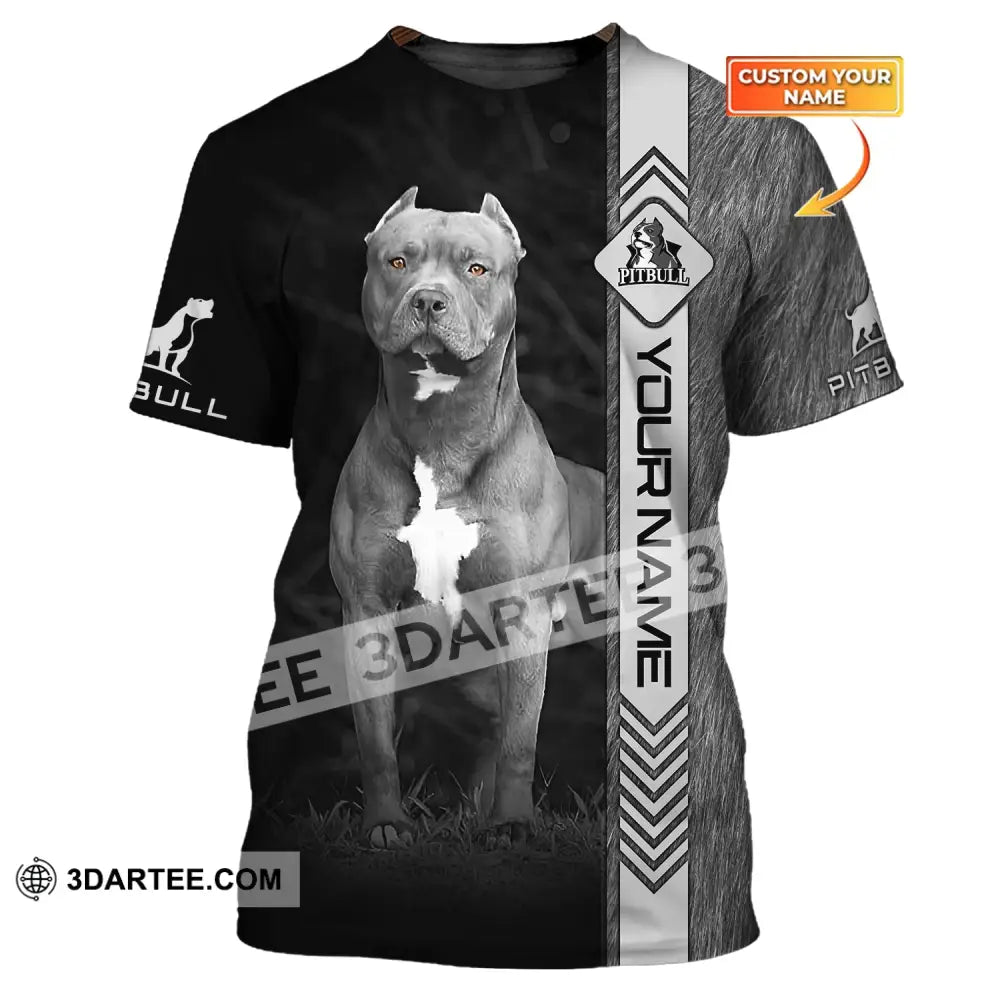 Custom Unisex Shirt Pit Bull T-Shirt For Pet Lovers / S