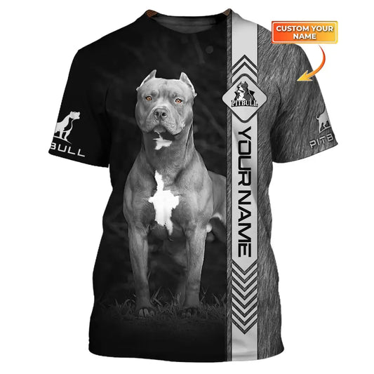 Custom Unisex Shirt Pit Bull T-Shirt For Pet Lovers / S