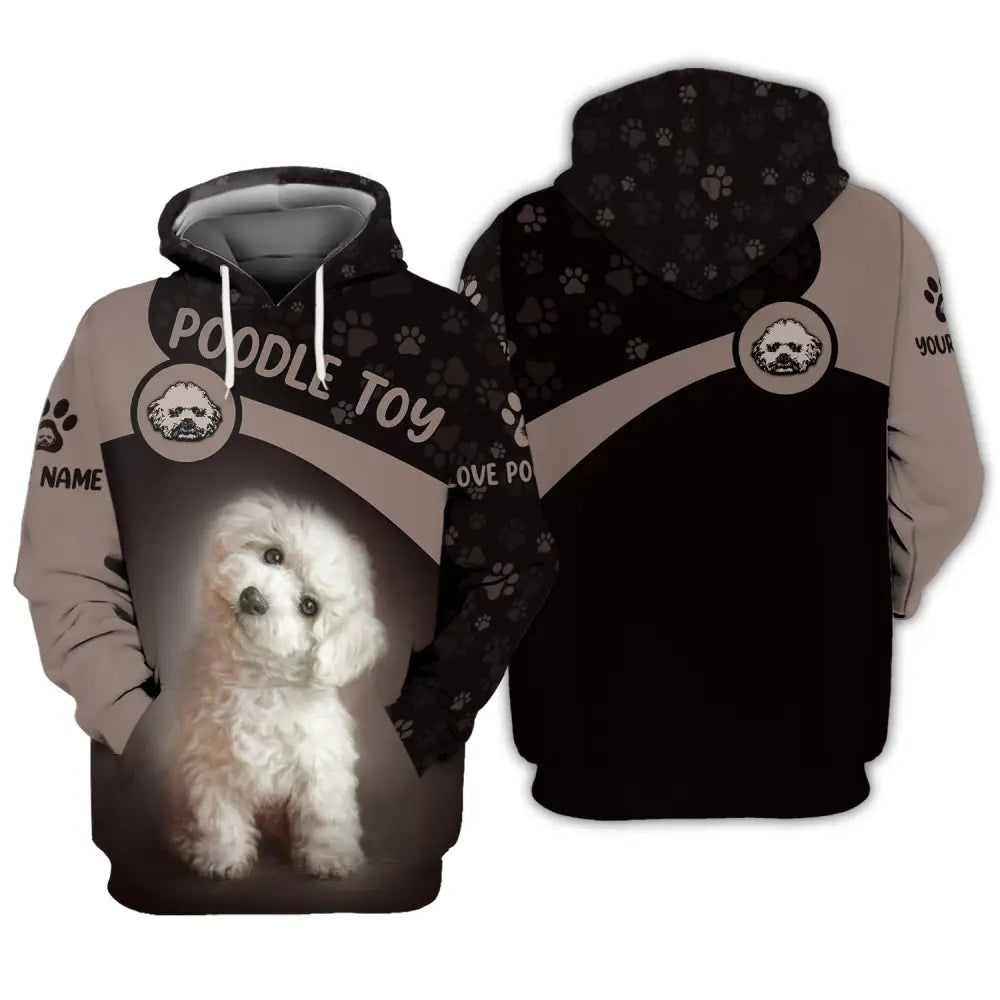 Custom Unisex Shirt Poodle Toy T-Shirt For Pet Lovers Hoodie / S
