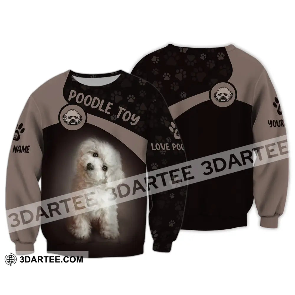 Custom Unisex Shirt Poodle Toy T-Shirt For Pet Lovers Long Sleeve / S