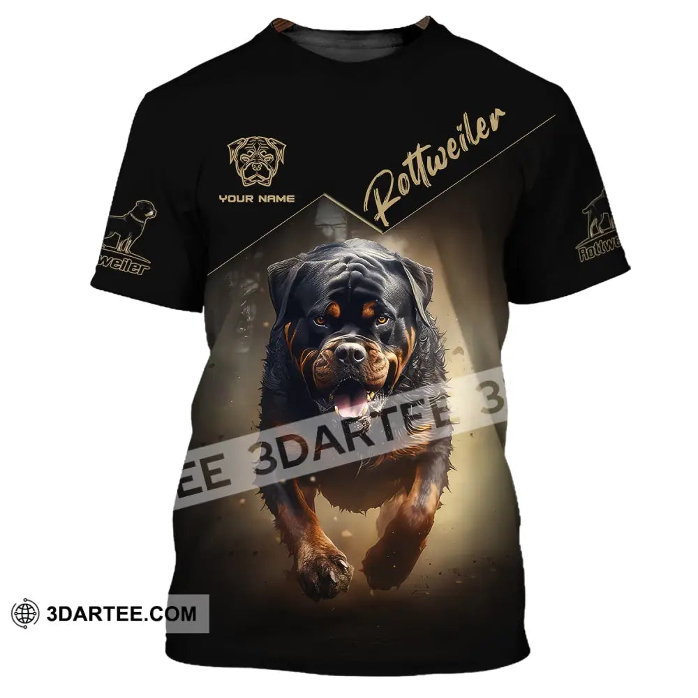 Custom Unisex Shirt Rottweiler T-Shirt For Dog Lovers / S