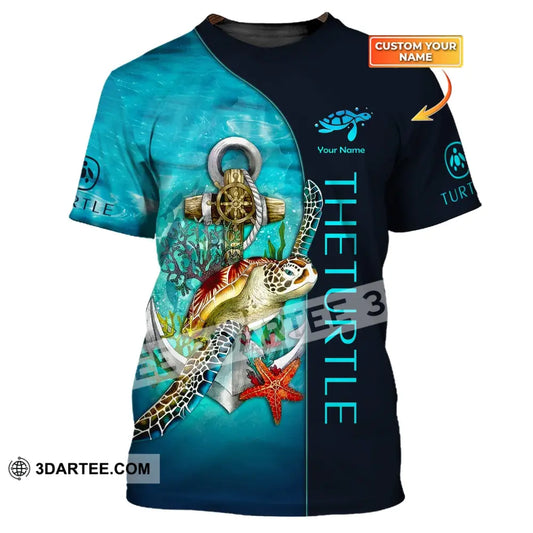 Custom Unisex Shirt Turtle Sea Animal T-Shirt For Lover / S