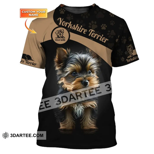 Custom Unisex Shirt Yorkshire Terrier T-Shirt For Pet Lovers