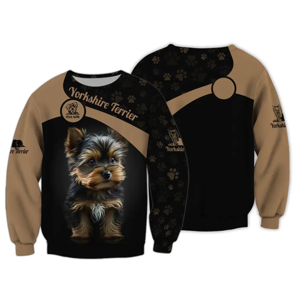 Custom Unisex Shirt Yorkshire Terrier T-Shirt For Pet Lovers