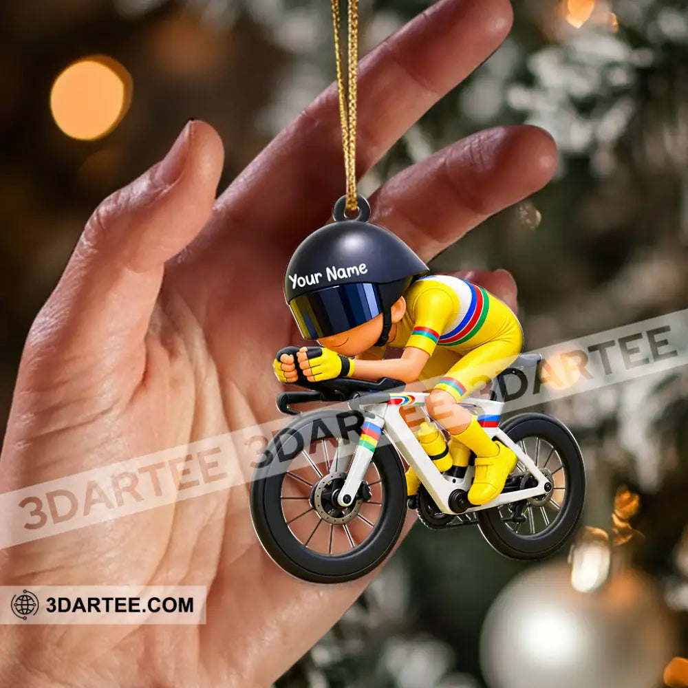 Cycling Home Decor Christmas Ornament Personalized Ornament - Ornament
