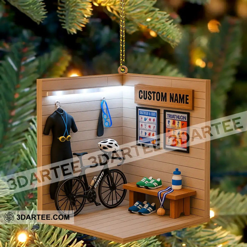 Cyclist Corner Home Decor Christmas Ornament Personalized Ornament Ornament