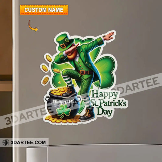 Dab Happy St.patrick’s Day Fridge Magnet - Personalized