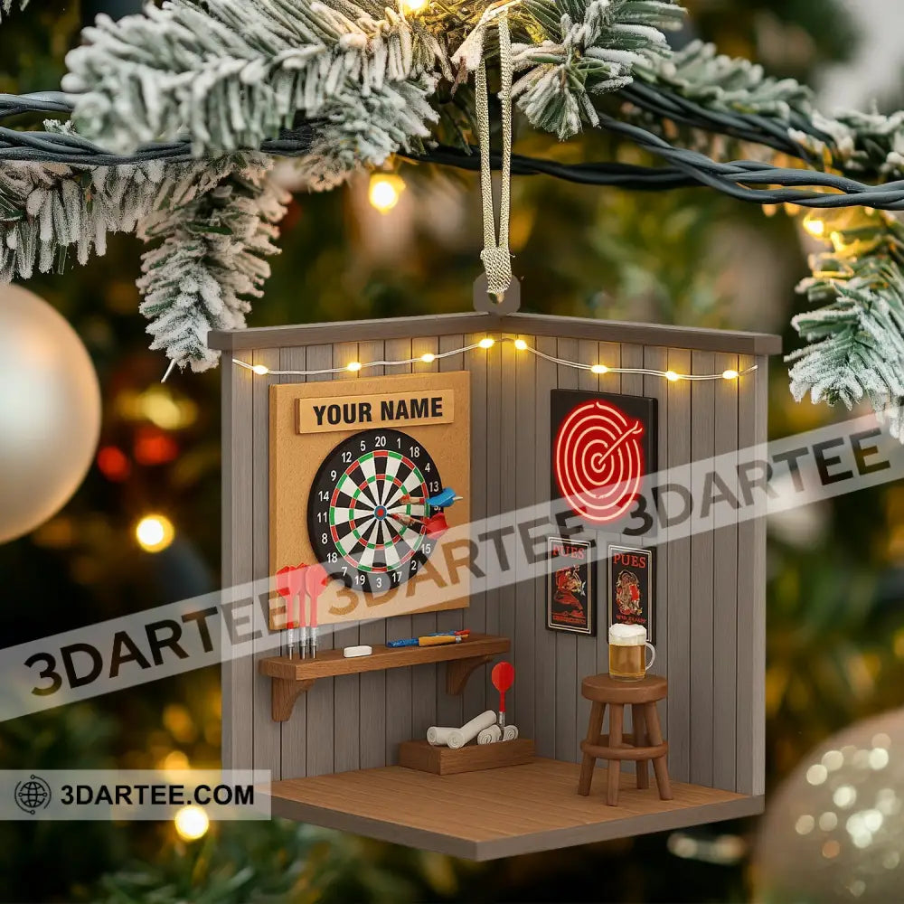 Darts Corner Home Decor Christmas Ornament Personalized Ornament Ornament