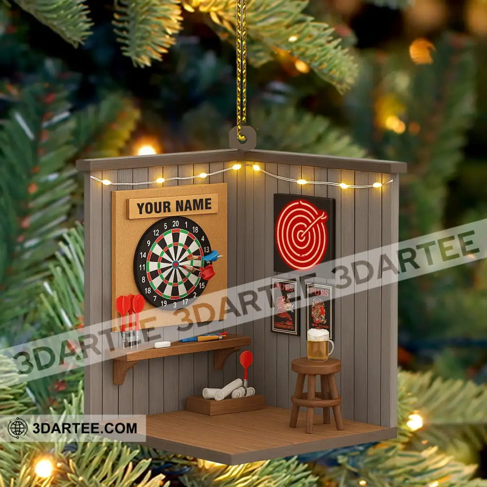 Darts Corner Home Decor Christmas Ornament Personalized Ornament Ornament