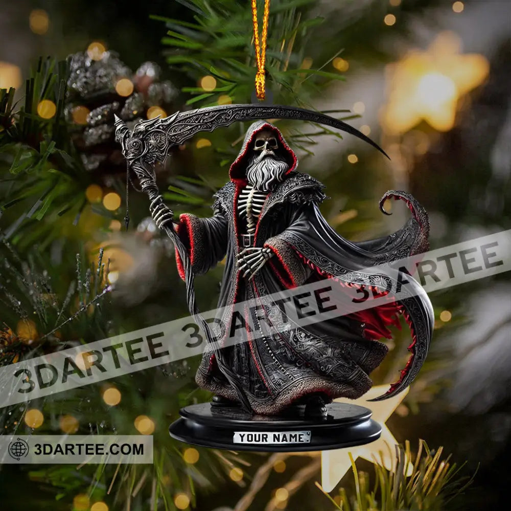 Death Christmas Home Decor Christmas Ornament Personalized Ornament 3.54’’ / 1 Ornament Ornament