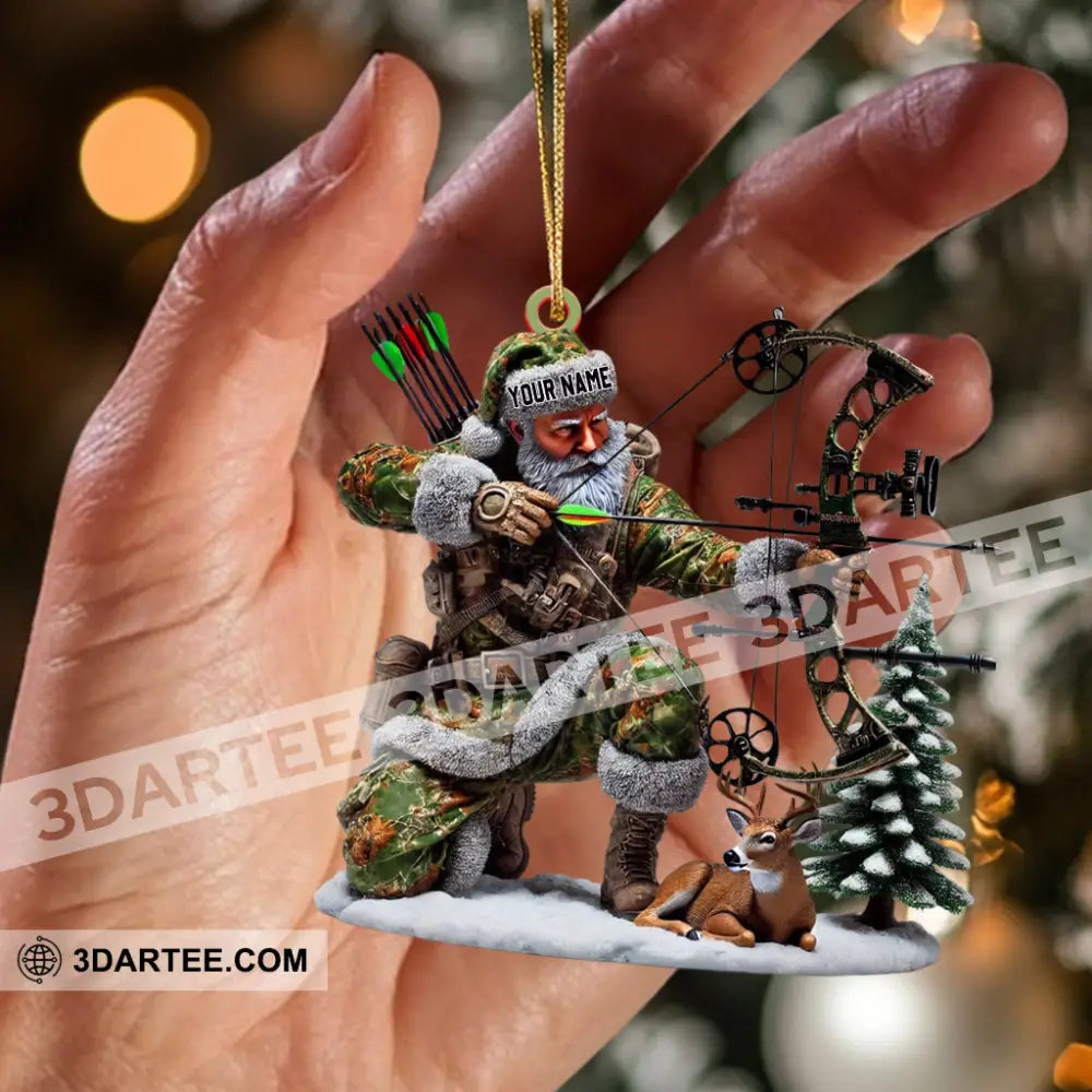 Deer Hunter Christmas Ornament Personalized Ornament Ornament