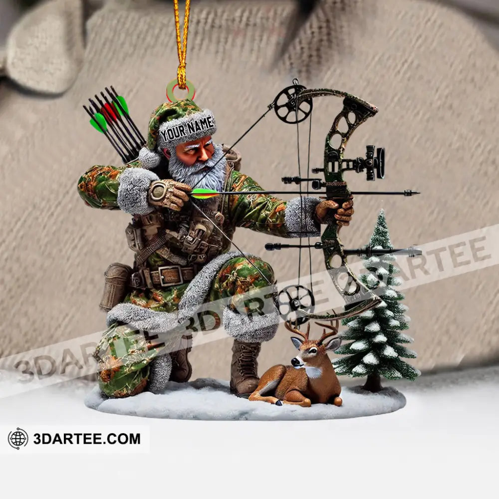 Deer Hunter Christmas Ornament Personalized Ornament Ornament