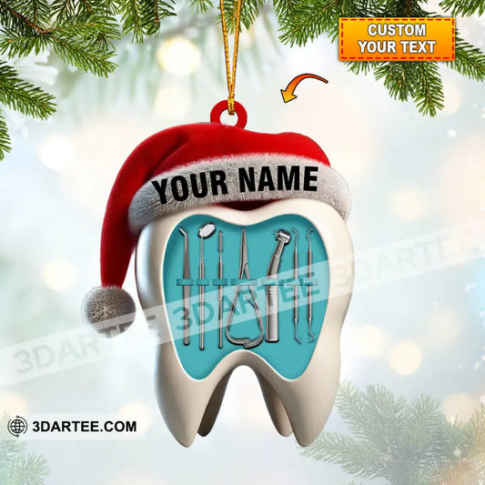 Dentist Christmas Home Decor Christmas Ornament Personalized Ornament 3.54’’ / 1 Ornament Ornament