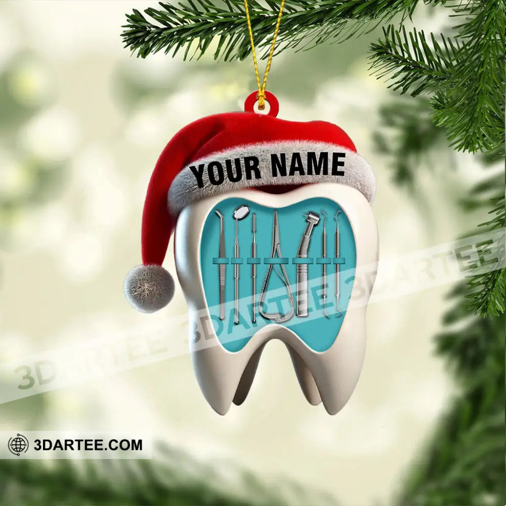 Dentist Christmas Home Decor Christmas Ornament Personalized Ornament Ornament