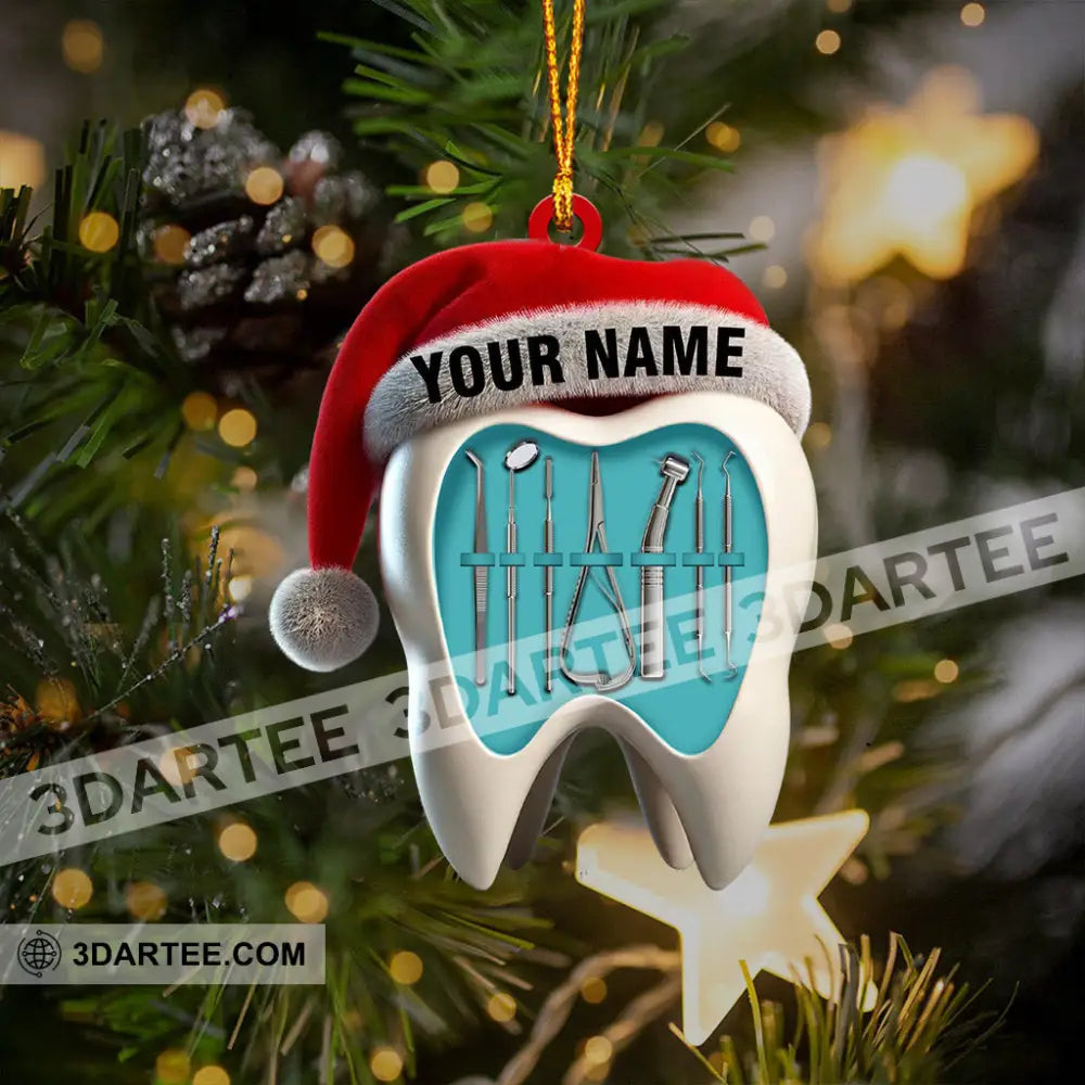 Dentist Christmas Home Decor Christmas Ornament Personalized Ornament Ornament