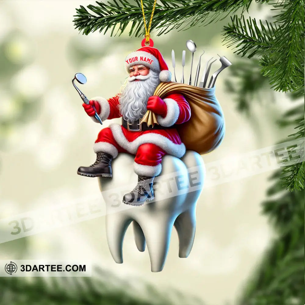 Dentist Santa Home Decor Christmas Ornament Personalized Ornament Ornament