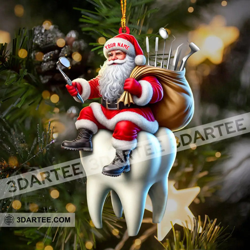Dentist Santa Home Decor Christmas Ornament Personalized Ornament Ornament