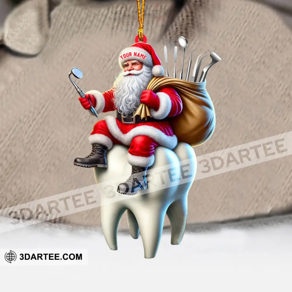 Dentist Santa Home Decor Christmas Ornament Personalized Ornament Ornament