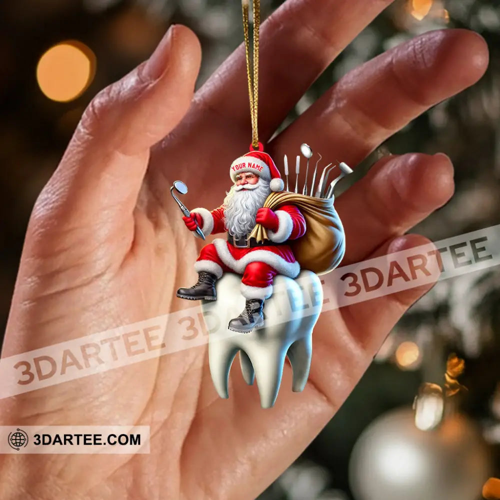 Dentist Santa Home Decor Christmas Ornament Personalized Ornament Ornament