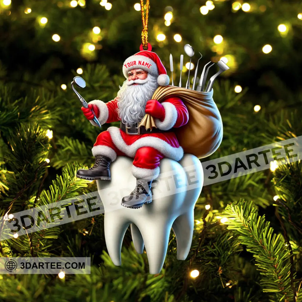 Dentist Santa Home Decor Christmas Ornament Personalized Ornament Ornament