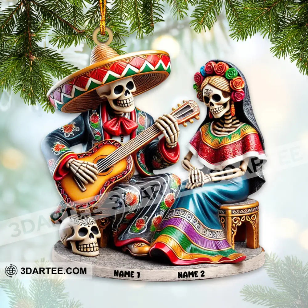 Dia De Los Muertos Home Decor Christmas Ornament Personalized Ornament Ornament