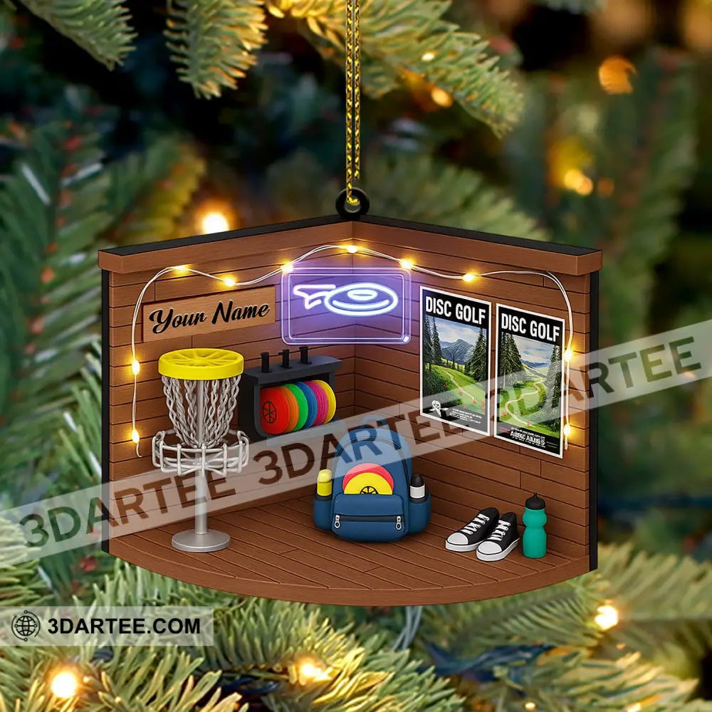 Disc Golf Corner Home Decor Christmas Ornament Personalized Ornament Ornament