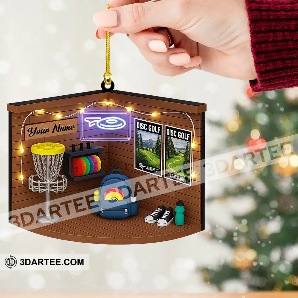 Disc Golf Corner Home Decor Christmas Ornament Personalized Ornament Ornament