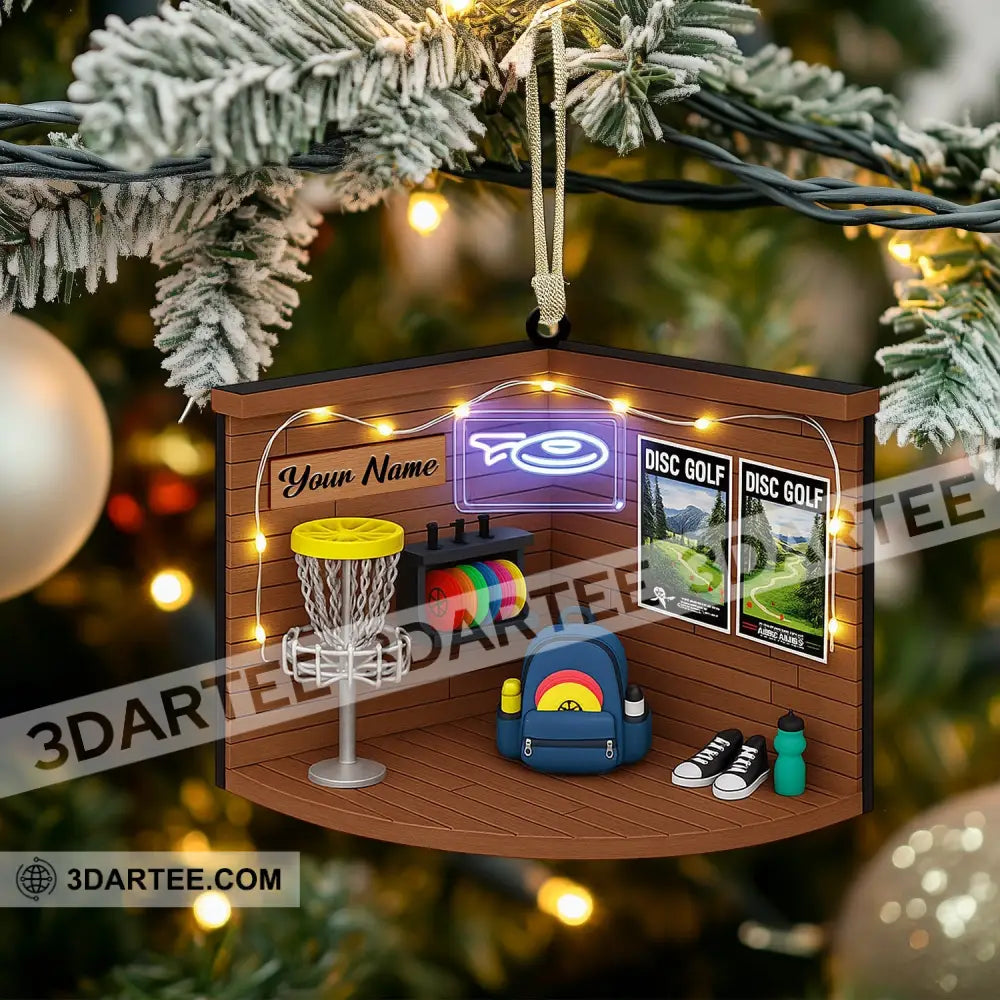 Disc Golf Corner Home Decor Christmas Ornament Personalized Ornament Ornament