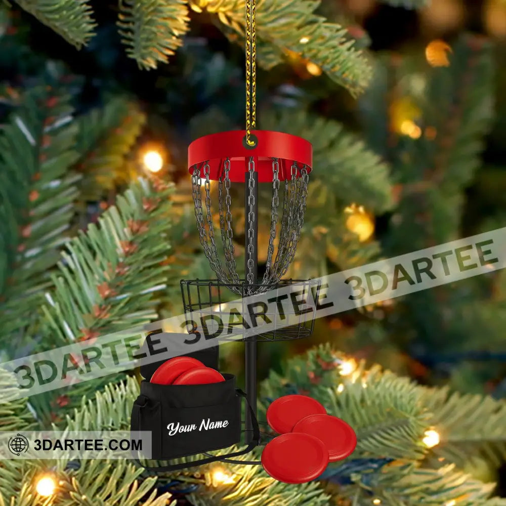 Disc Golf Home Decor Christmas Ornament Personalized Ornament Ornament