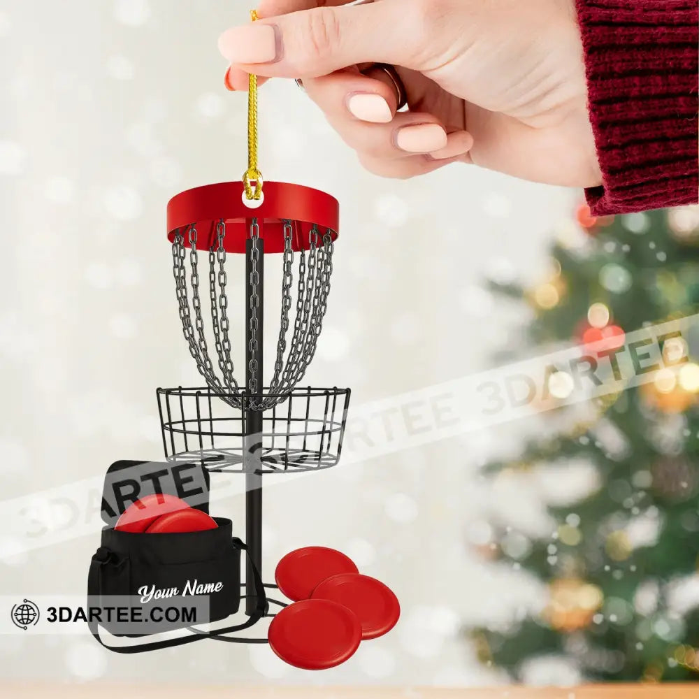 Disc Golf Home Decor Christmas Ornament Personalized Ornament Ornament