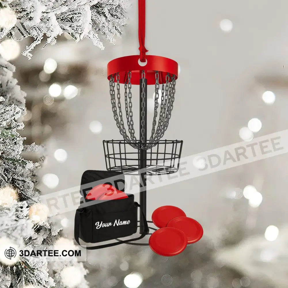 Disc Golf Home Decor Christmas Ornament Personalized Ornament Ornament